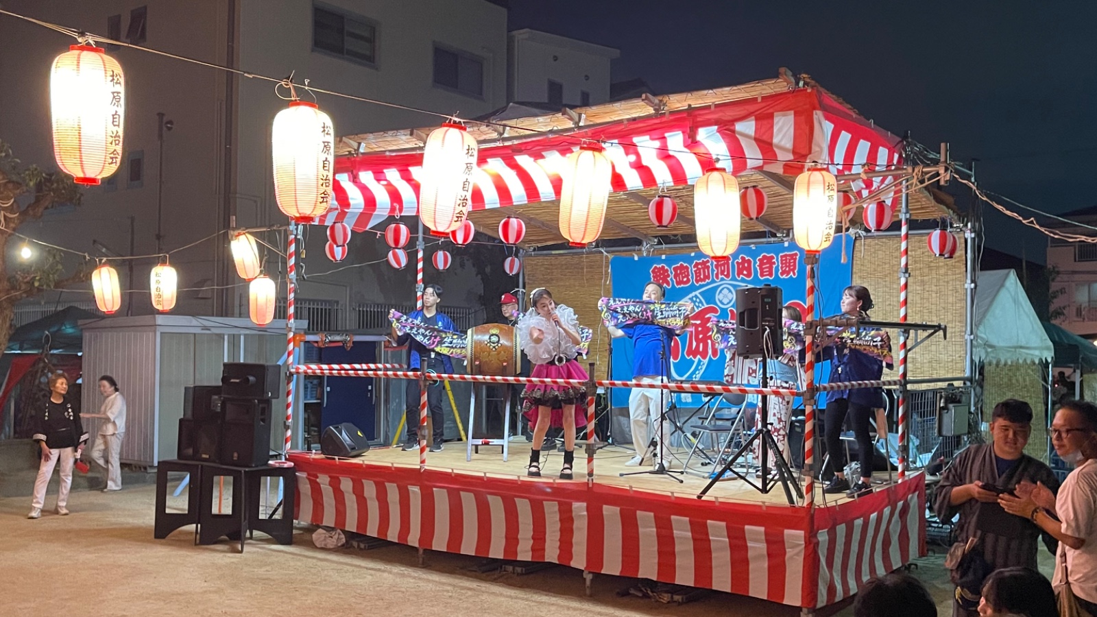 松原公園盆踊りの告知画像